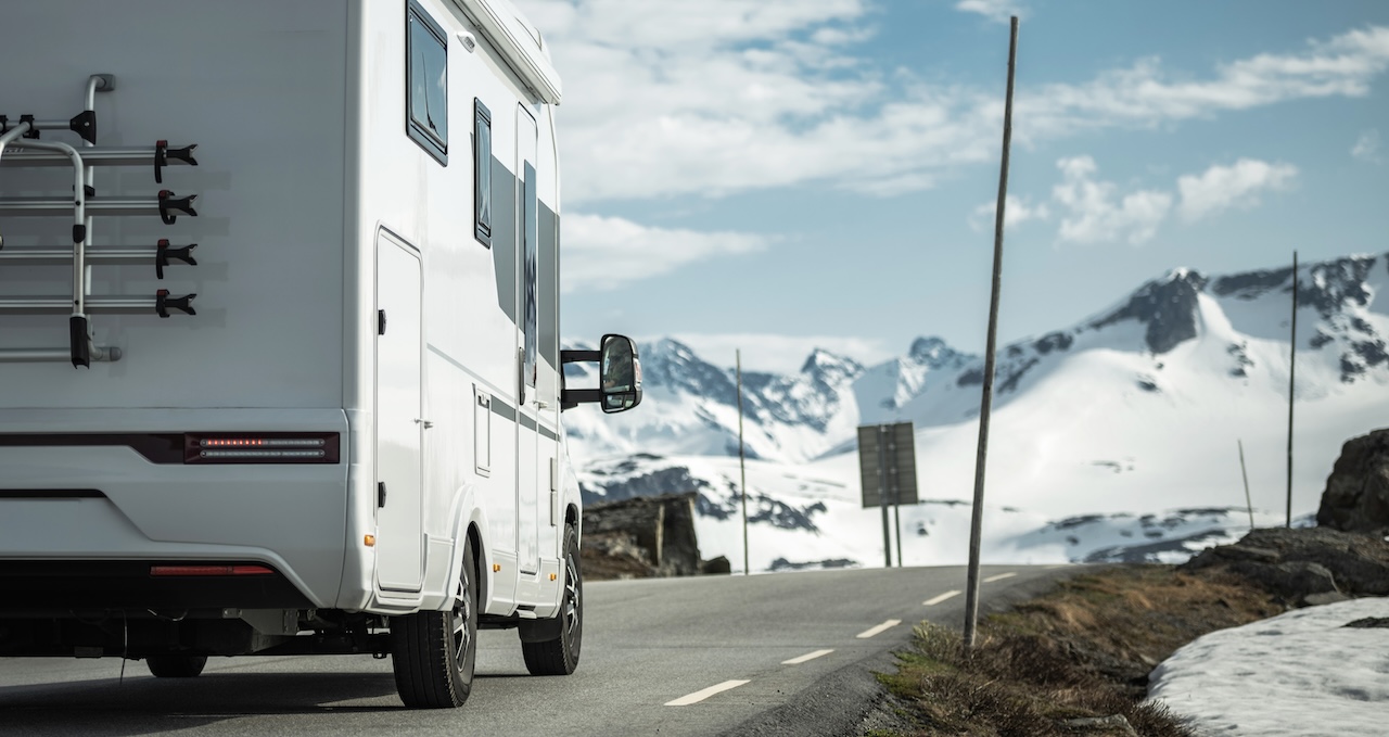 rv driving in winter before rv winterization